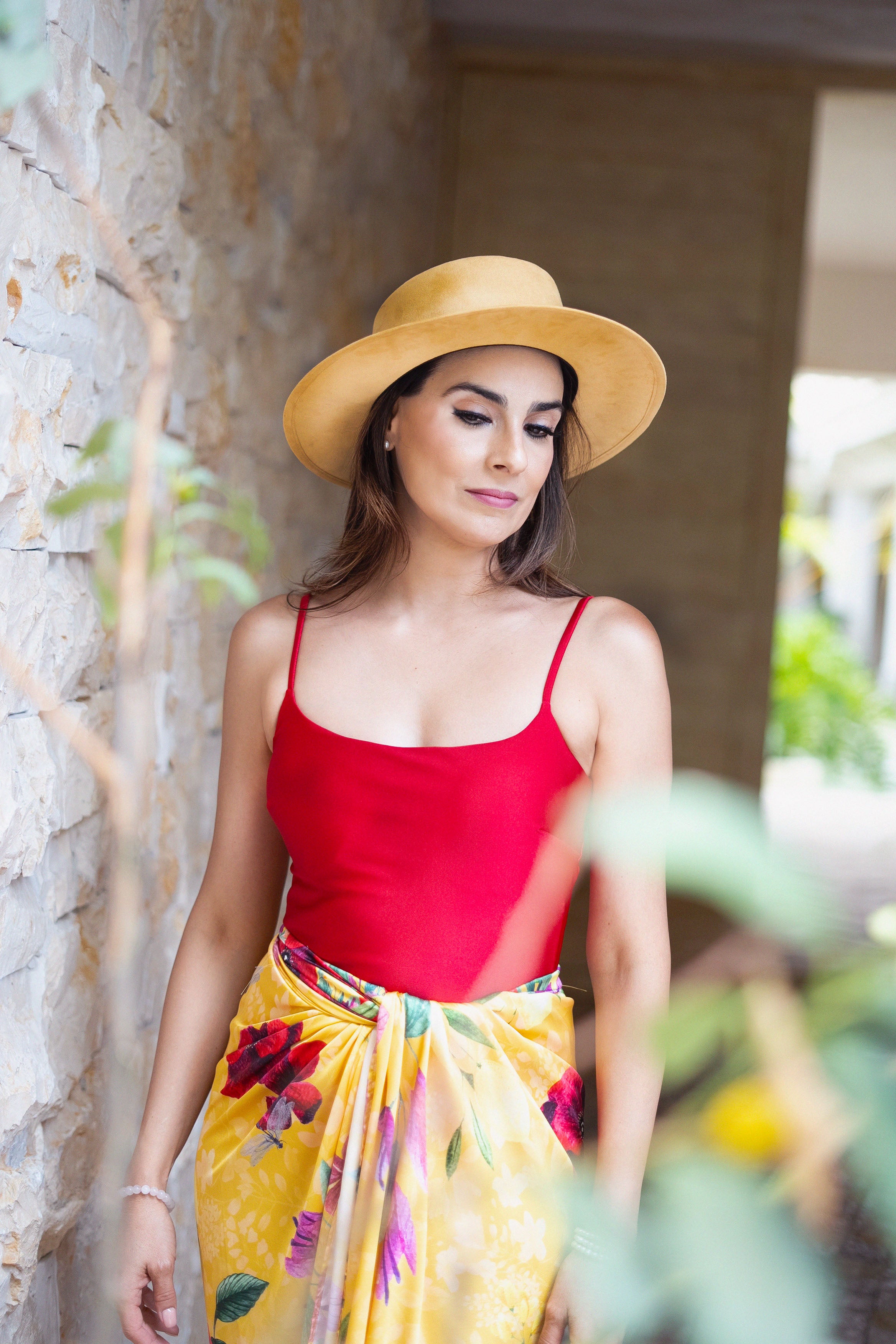 Traje de baño completo escarlata